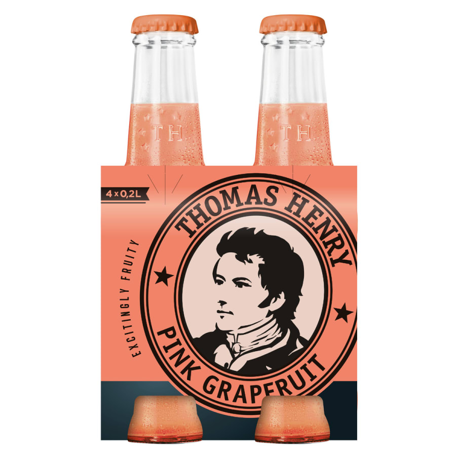 Thomas Henry Pink Grapefruit 6x4 pack