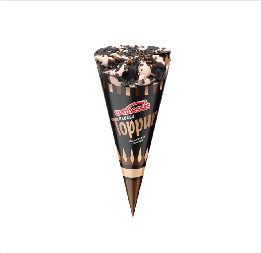 Toppur súkkulaði með lakkrísdýfu x4