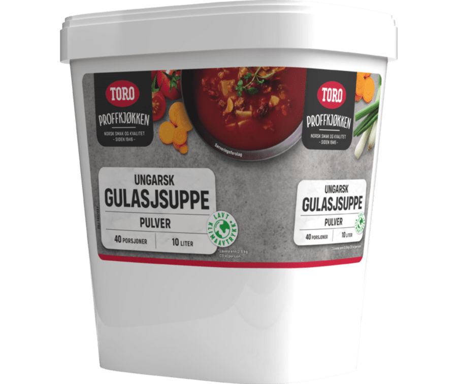 Toro Ungversk Gúllas súpa 10L 1kg 40sk duft (3)