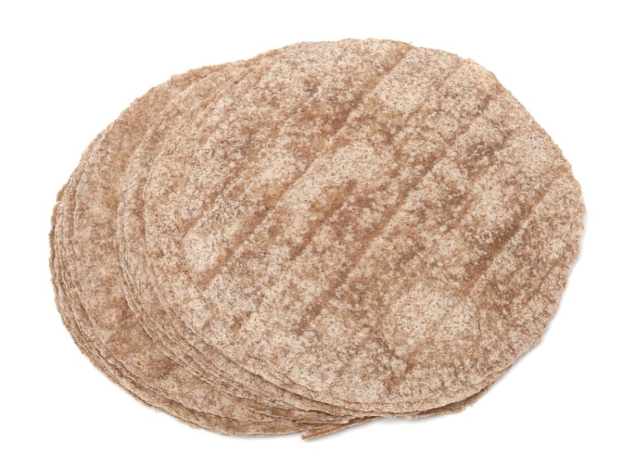 Tortillur 12" 30cm heilhveiti 18stk