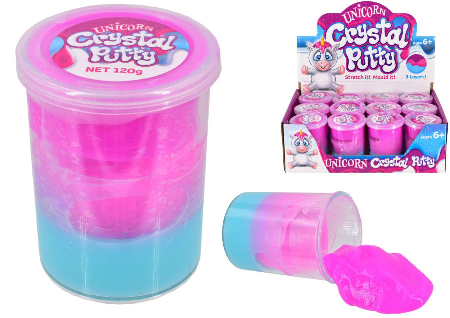 Unicorn rainbow crystal putty Displ-12