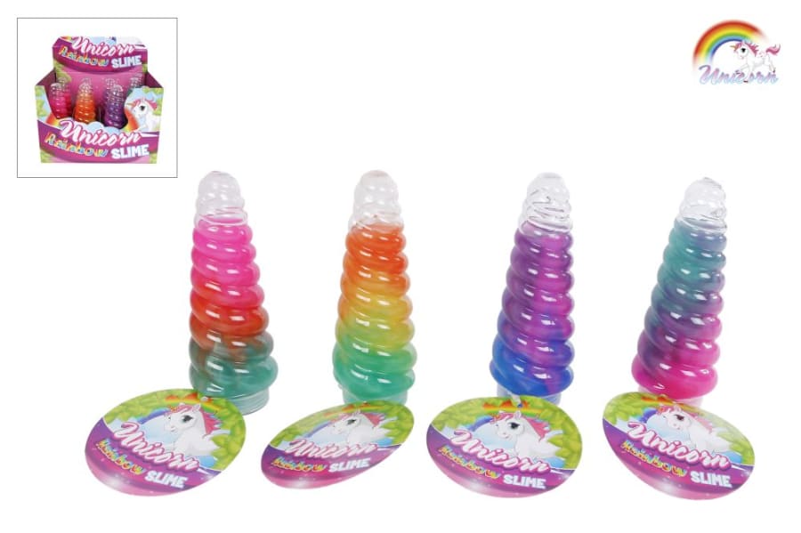 Unicorn Slime Multi 115gr 14cm. Displ-12