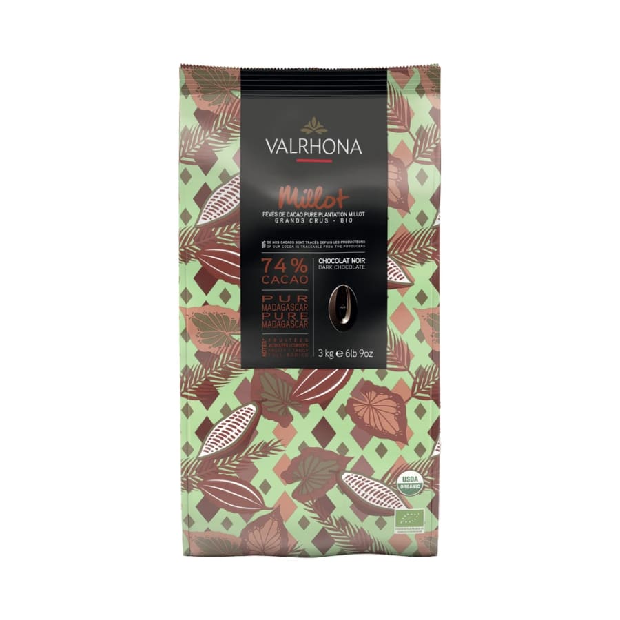 Valrhona Millot lífrænt súkkulaði 74% 3 kg/stk