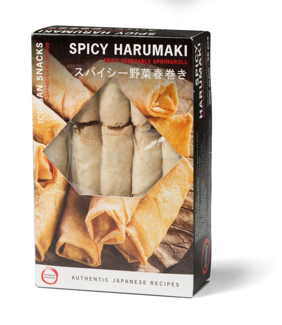 Vorrúllur með grænmetisfyllingu, spicy