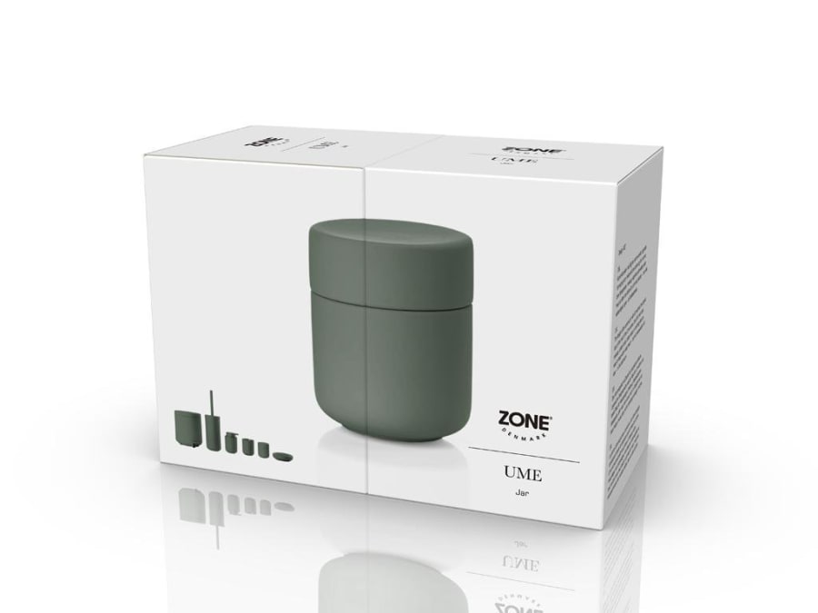 Zone Ume krukka með loki Olive green