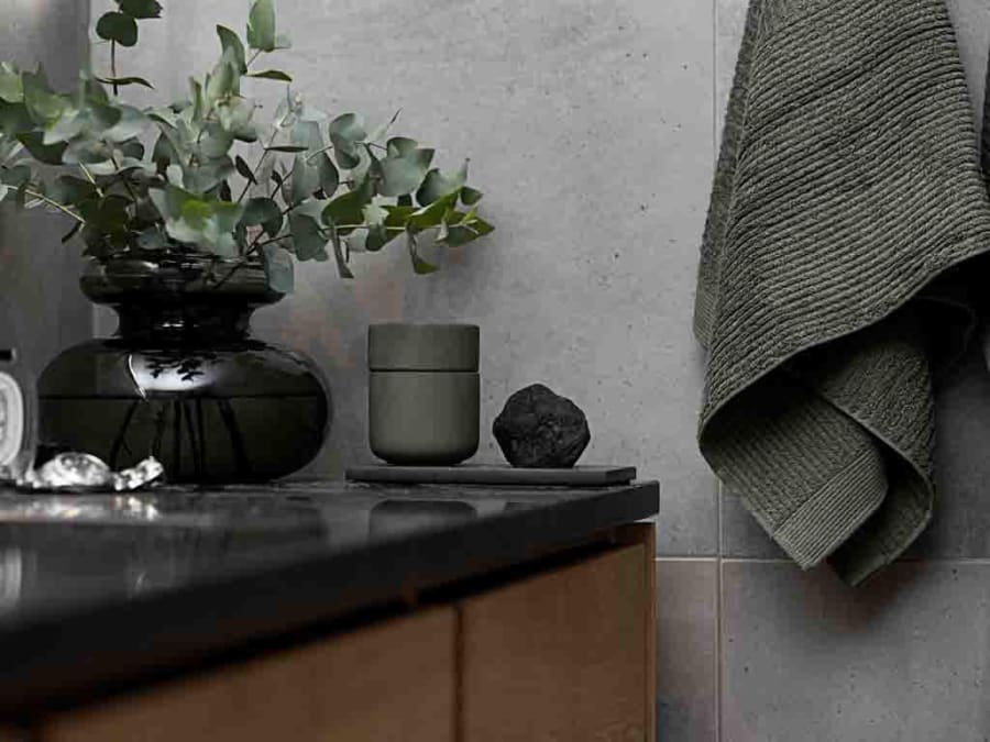 Zone Ume krukka með loki Olive green
