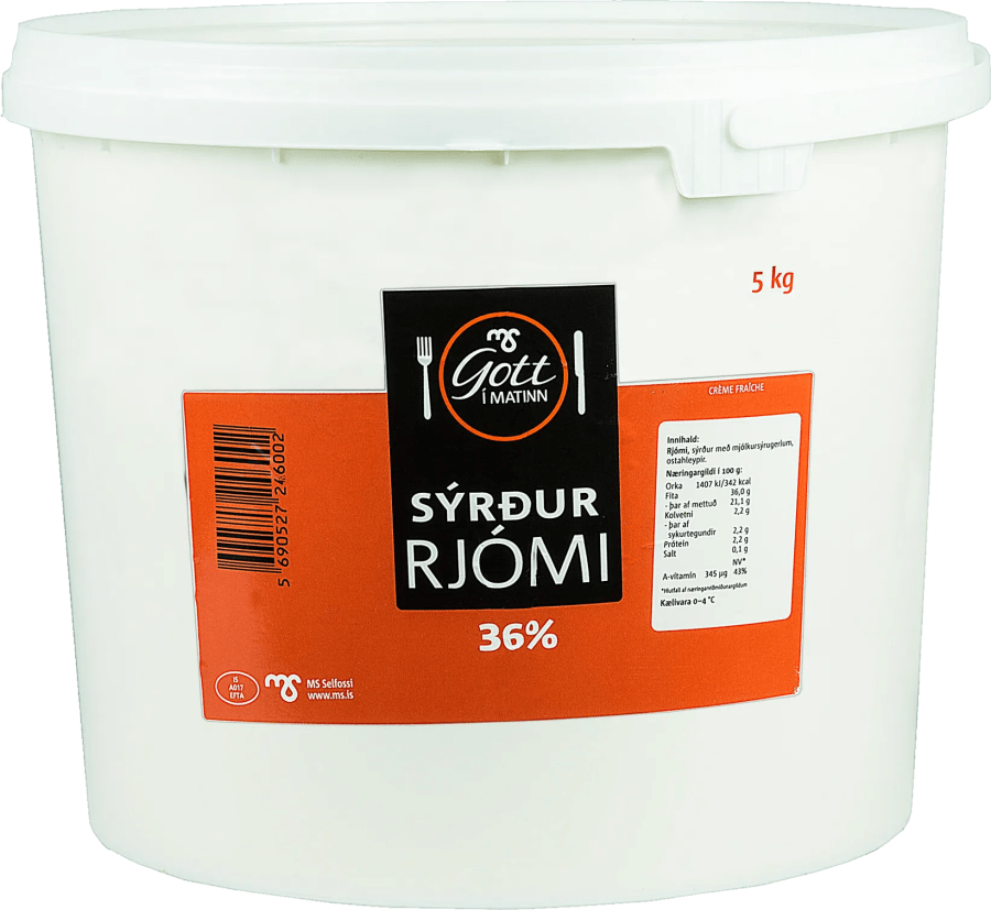 MS Sýrður Rjómi 36% 5kg