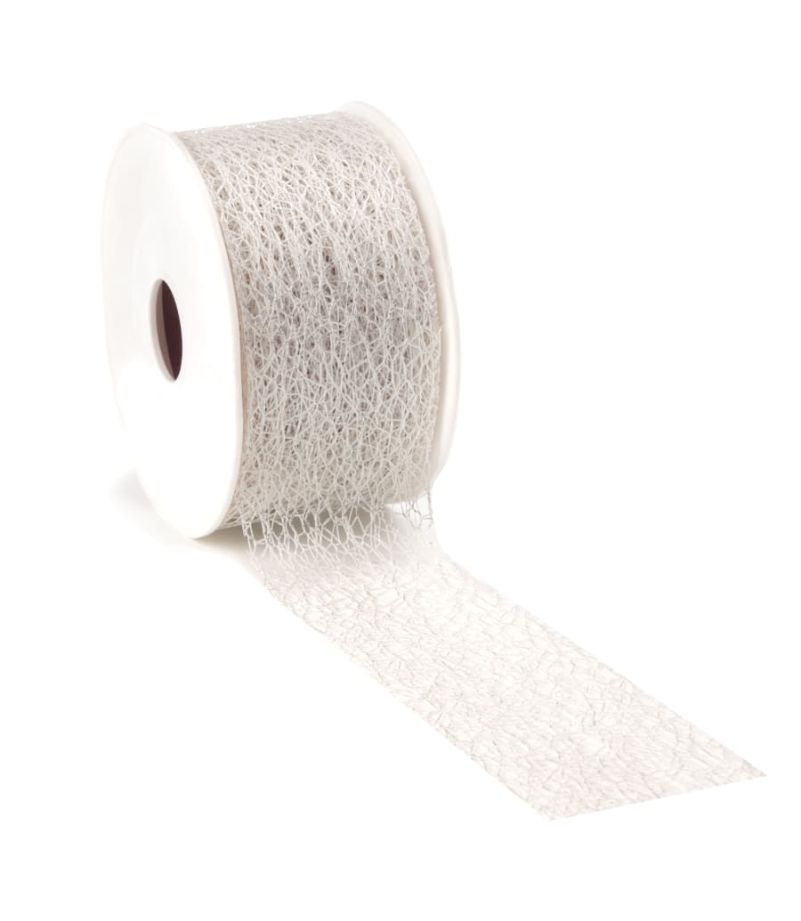 10mtr.CRISPY DELUXE Borði Silfur 50mm.(4