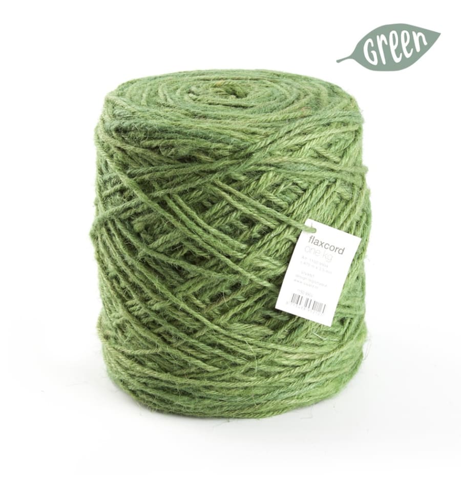 470mtr.Flaxcord Snúrur 4mm. Spring Green