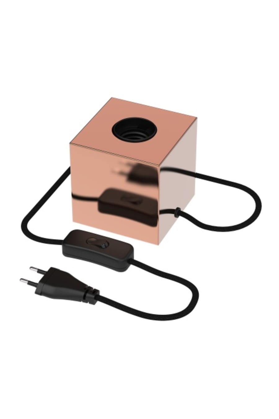 CLX Borðlampi með rofa Kopar E27