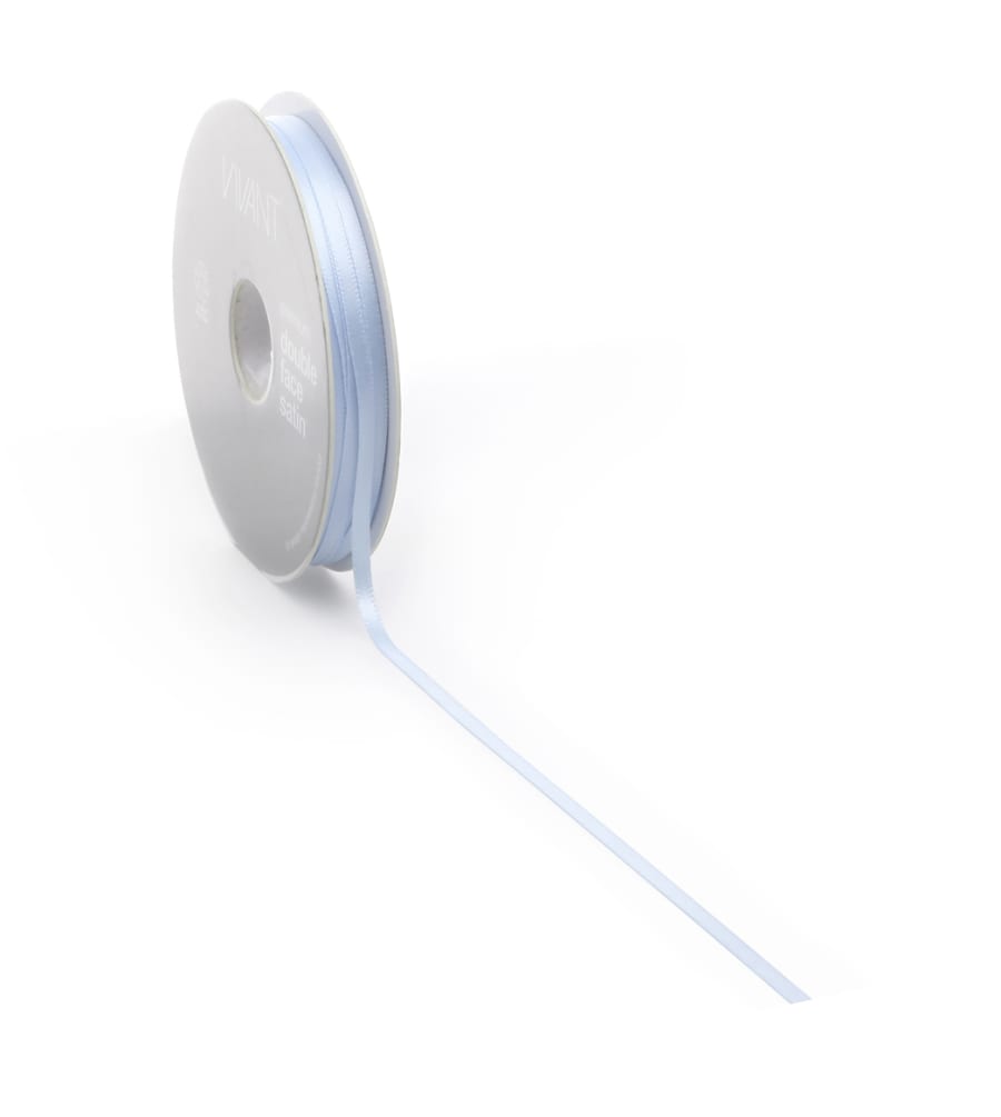 50mtr. Satin borði 3mm. Light Blue