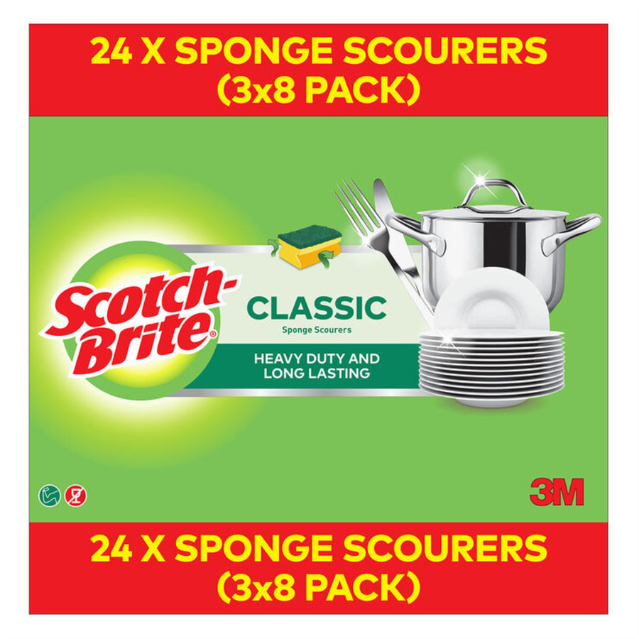 SCOTCHBRITE SCOURER 24PK