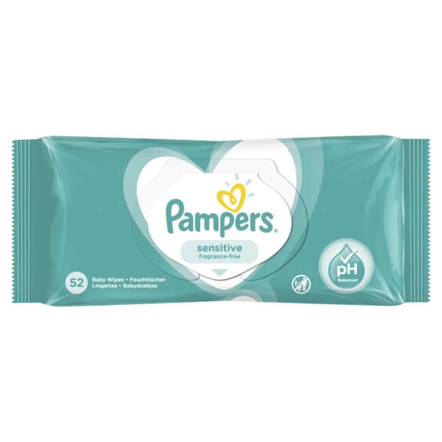 Pampers Sensitive Wipes Refill 52stk