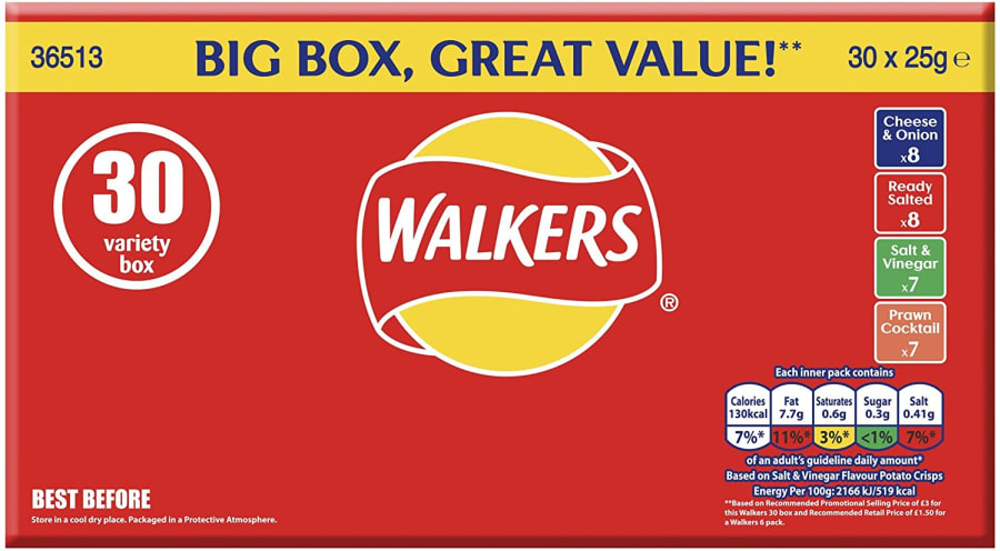 WALKERS VARIETY 60 BOX