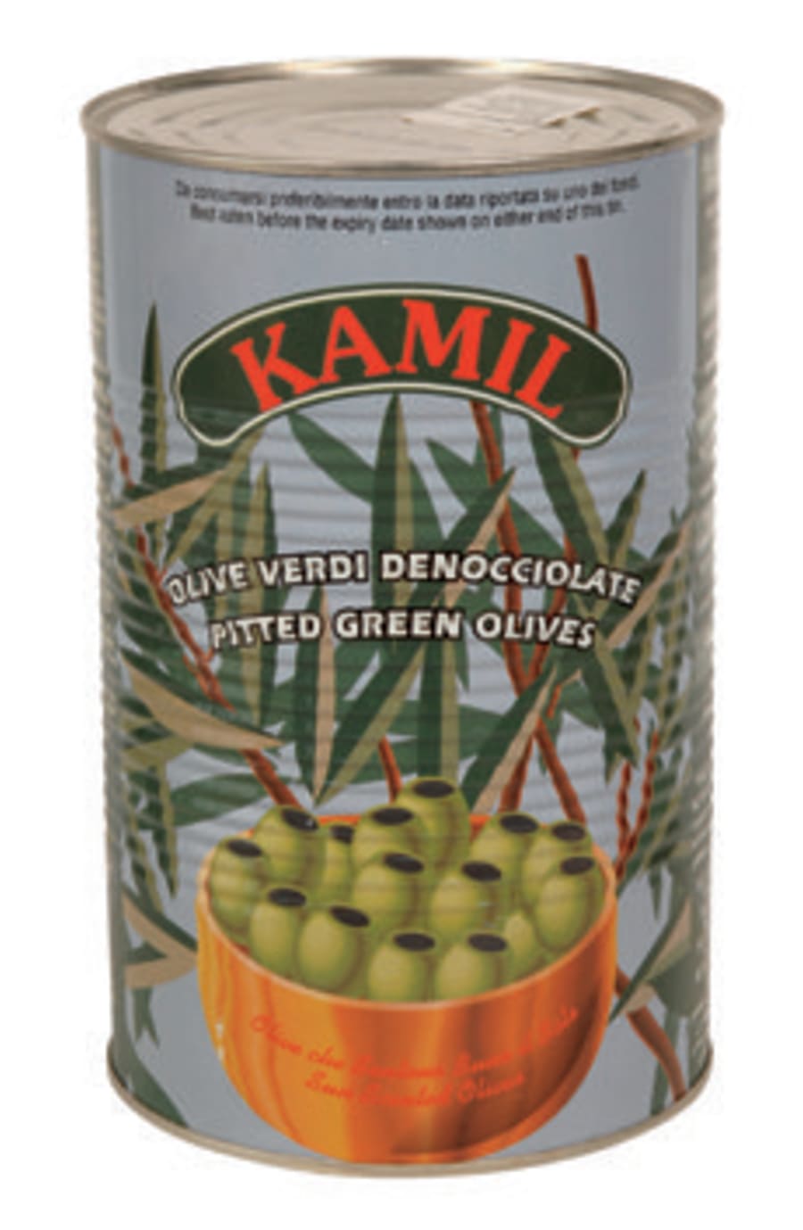 Ólífur grænar steinl. kamel 4,3kg