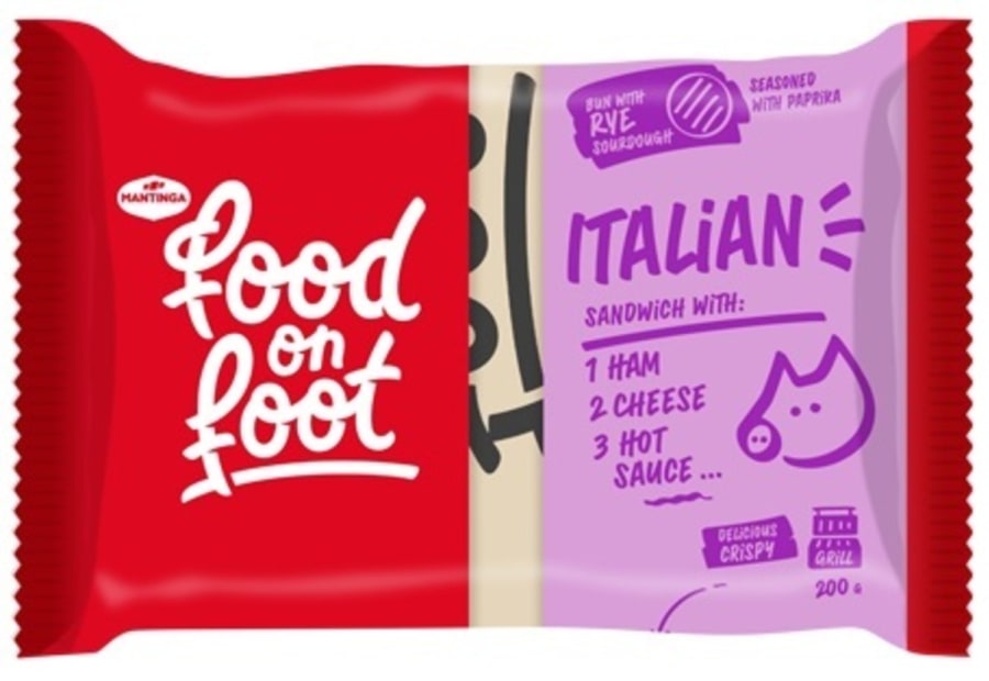 Ítölsk Samloka með skinku, osti og hot sósu 14x200g