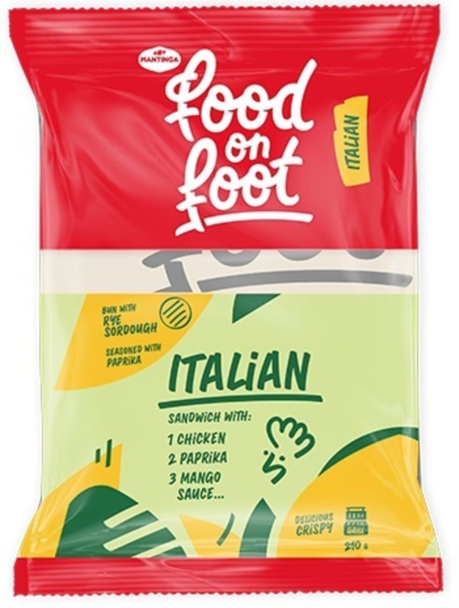 Ítölsk Samloka súrdeigs með Kjúkling, papriku og mangó sósu 14x225g