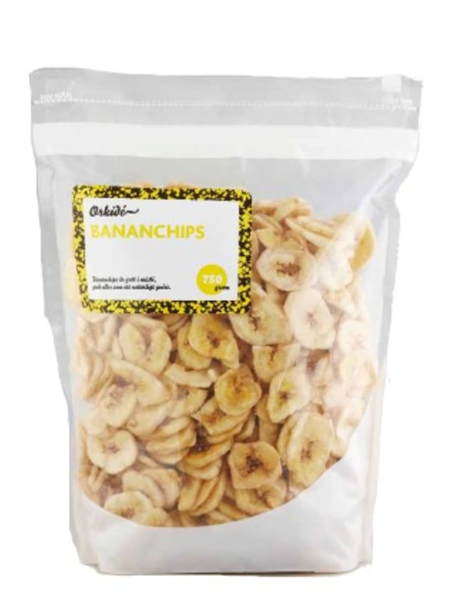 Þurrkaðir bananar 750g