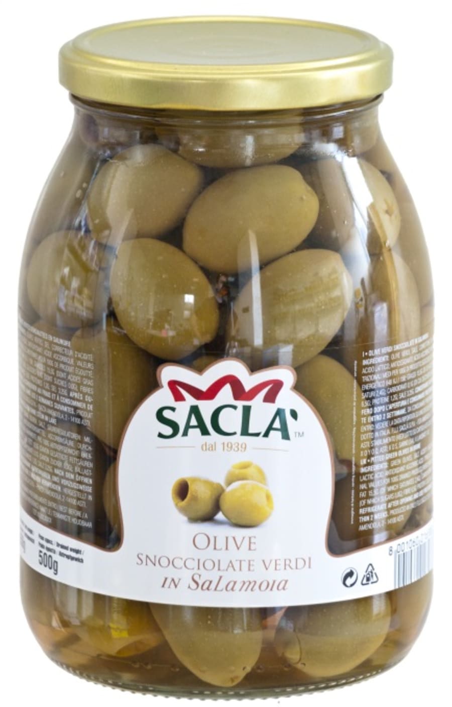 Sacla Ólífur mammuth steinlausar 1kg