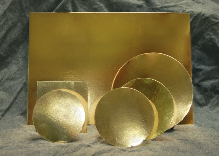 Aro kökubakkar gull hringlaga 22 cm 50 stk.