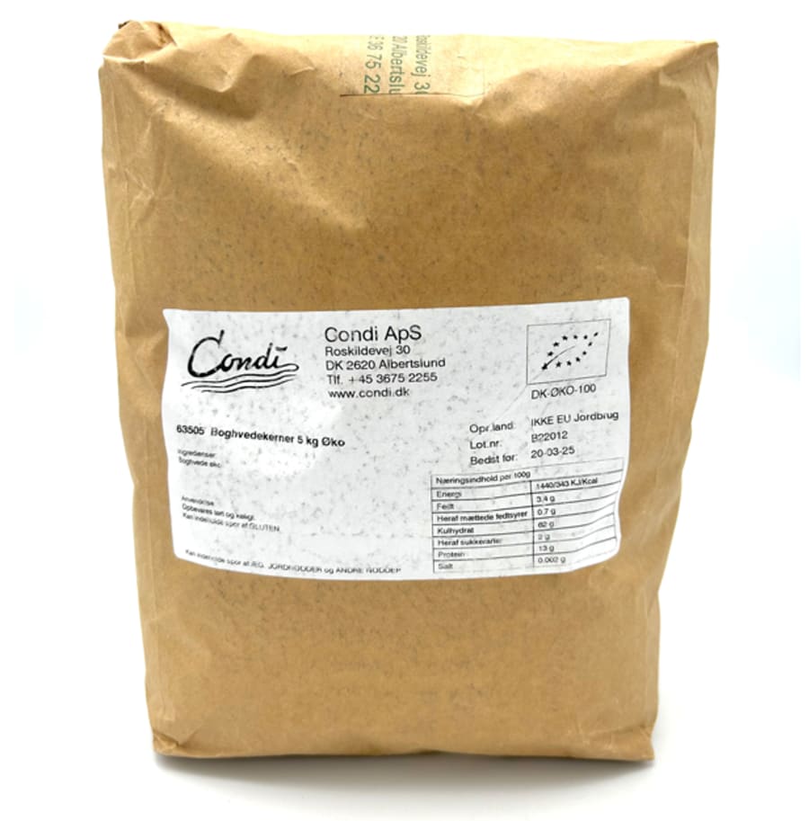 Bókhveitikjarnar lífrænir 5kg