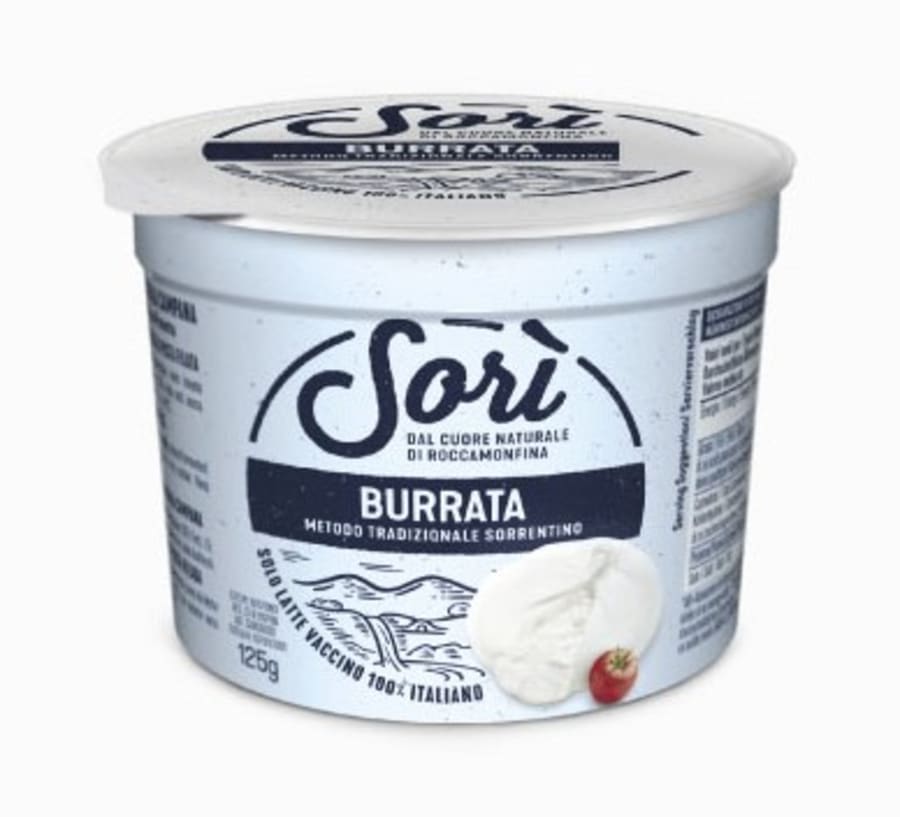 Burrata ostur di latte di Vaccino 125g x 8 í ks frost