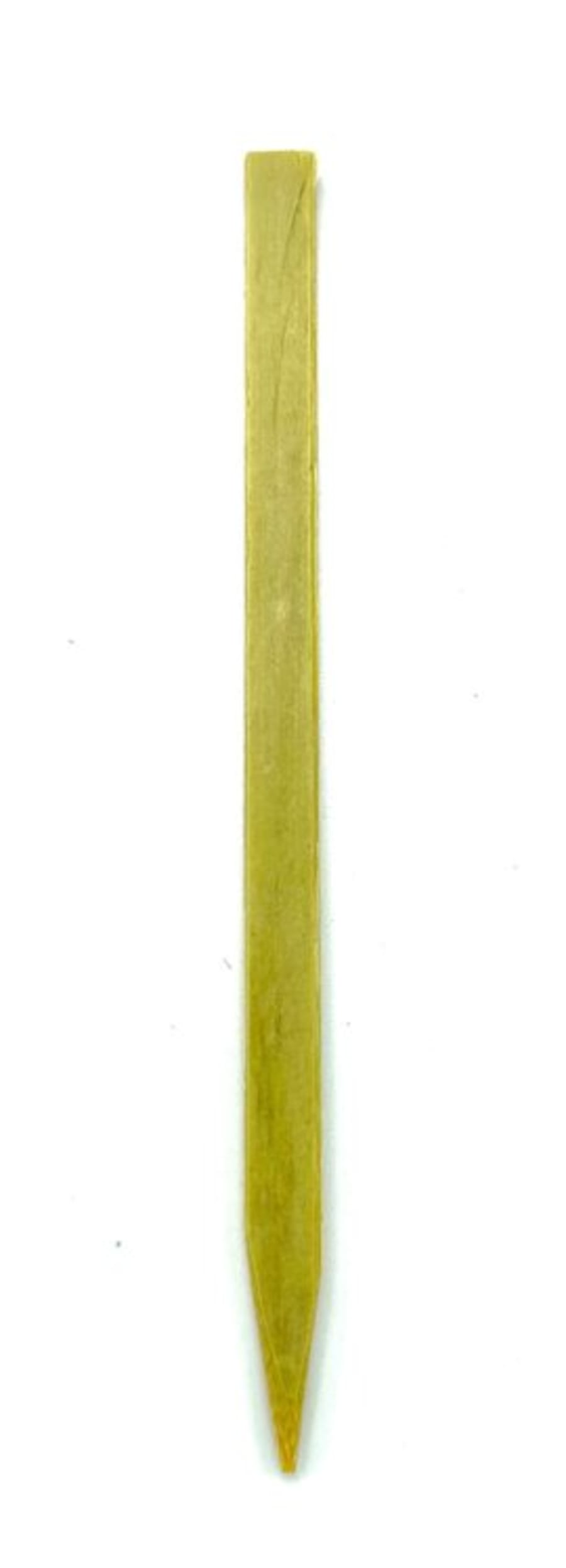 Bambuspinnar flatir grænir 10cm 100stk