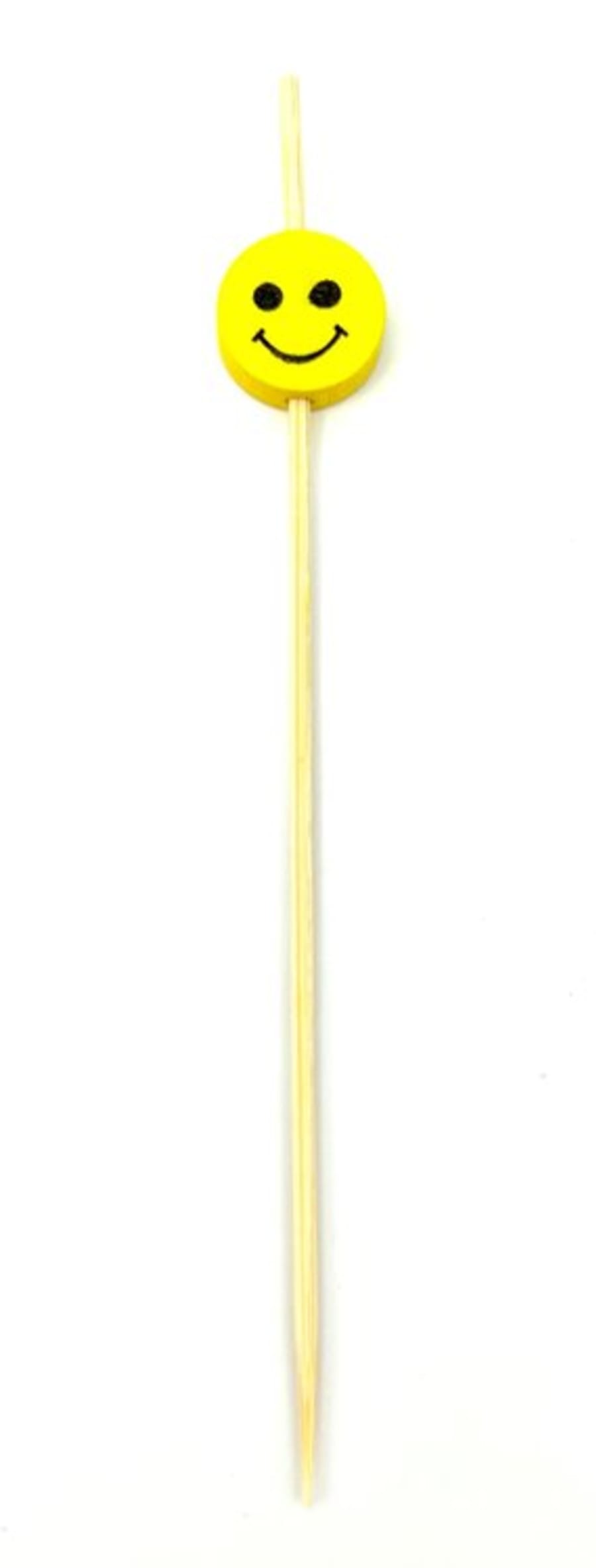 Bambuspinnar smile 12cm 100stk