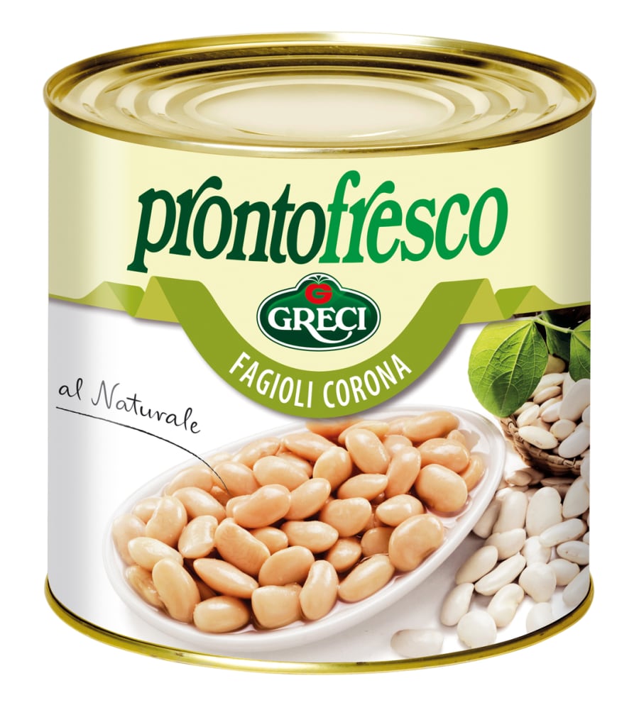 Baunir hvítar stórar í vatni 2,6kg Greci