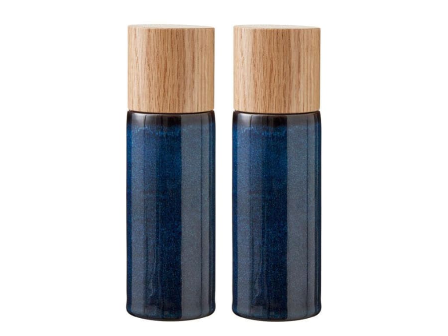 Bitz Gastro salt og pipar kvörn 2stk sett 16,7cm dökkbláar