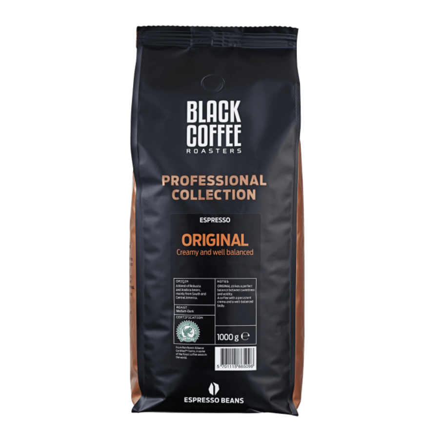 BKI Black coffee original espresso kaffibaunir 1kg