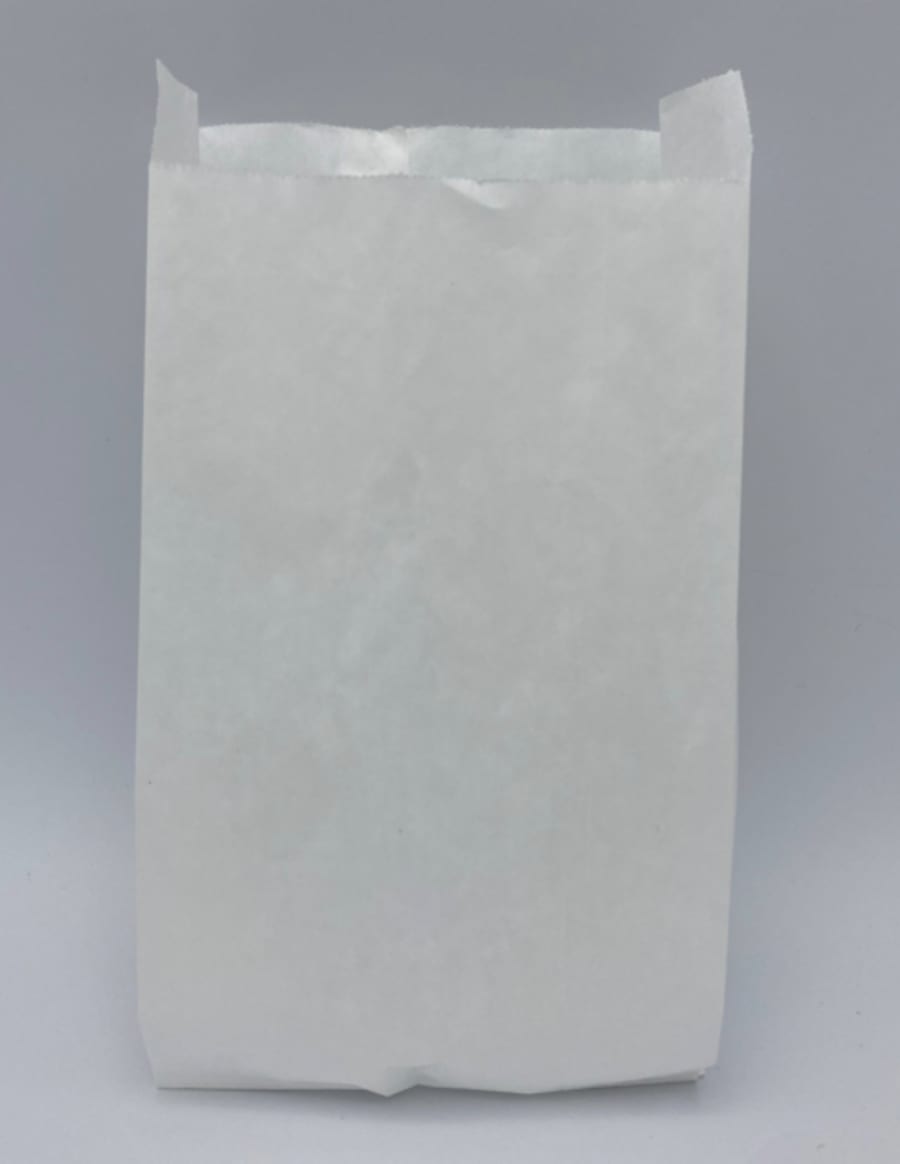 Bréfpokar hvítir 10x5x19cm 1/2kg 1000stk