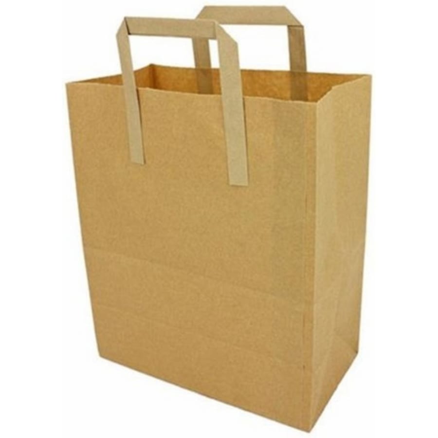 Bréfpoki Brúnn með Höldum Small 1x250stk