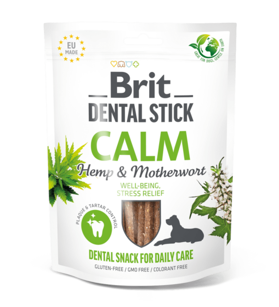 Brit Dental Stick Calm w/ hemp 7 pcs