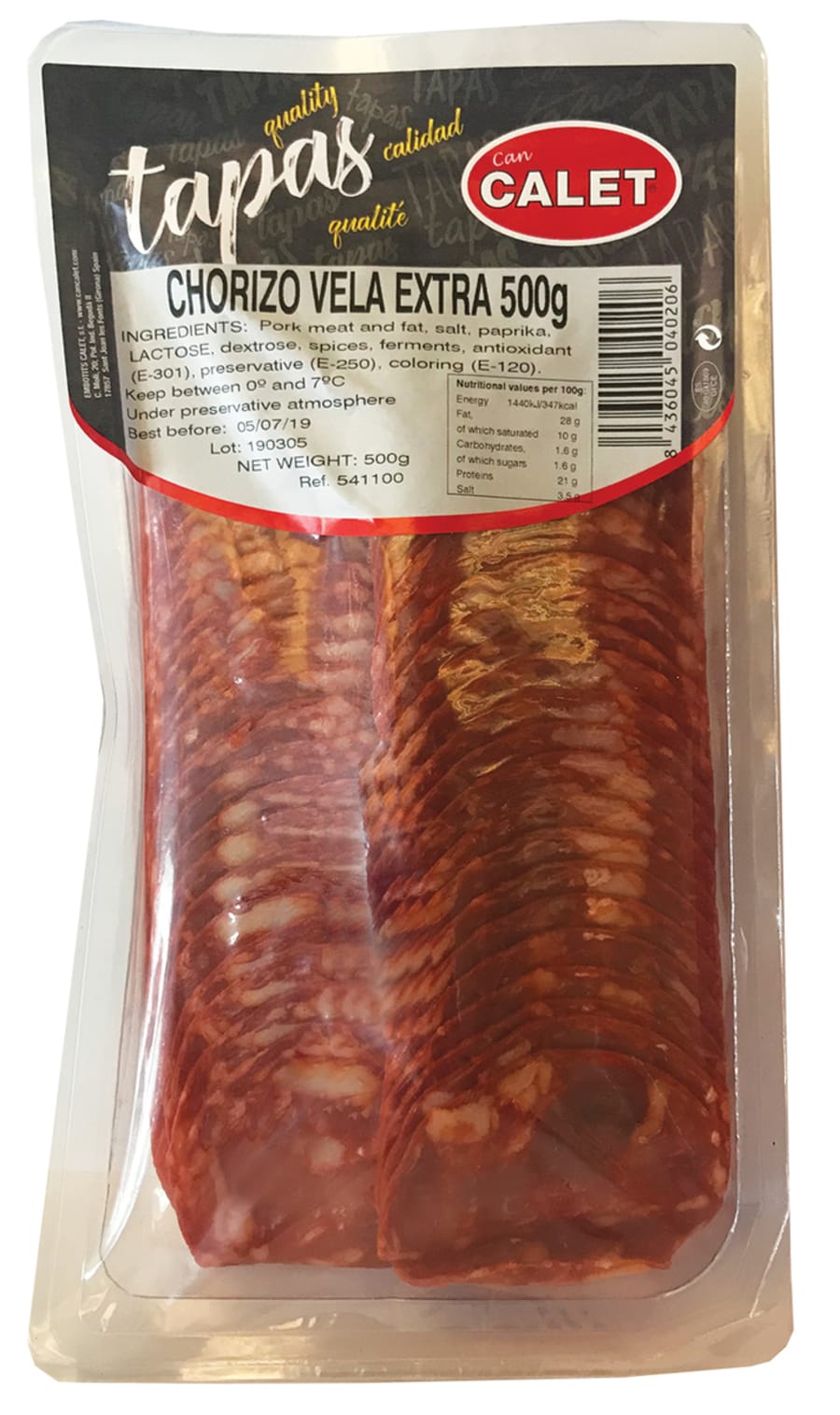 Can Calet Chorizo Pylsa Skorin