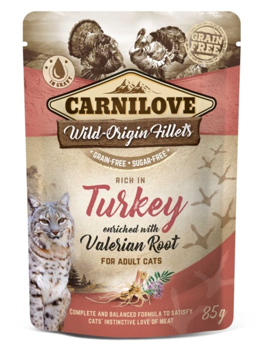 Carnilove Cat pouch Turkey w/ Valerian 85g