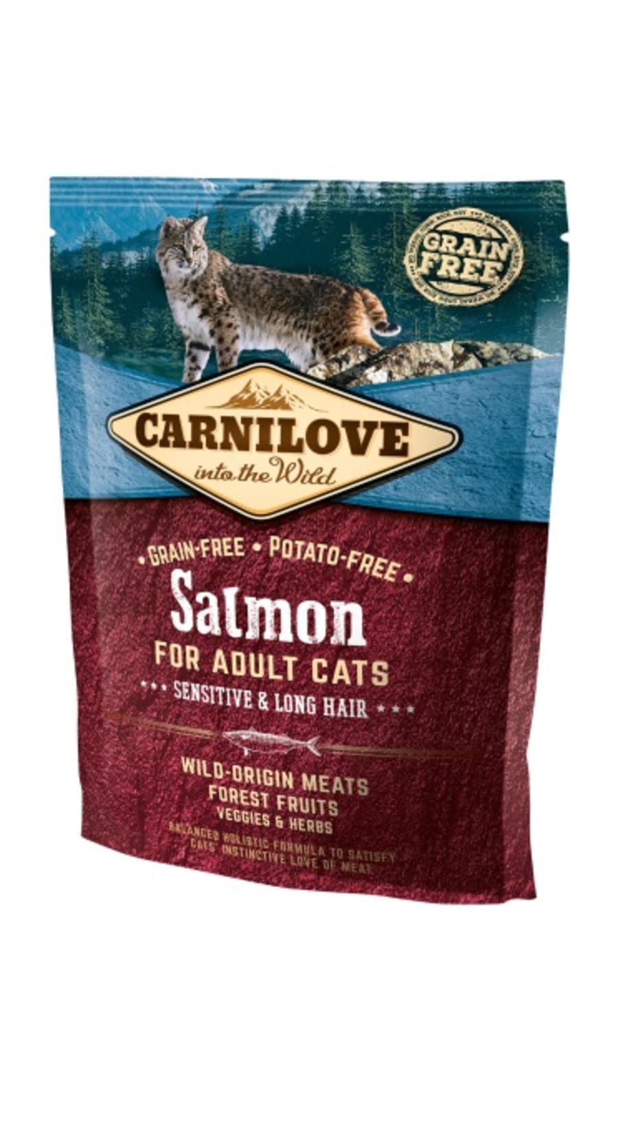 Carnilove Cat Salmon Sensitive & Long Hair 400g