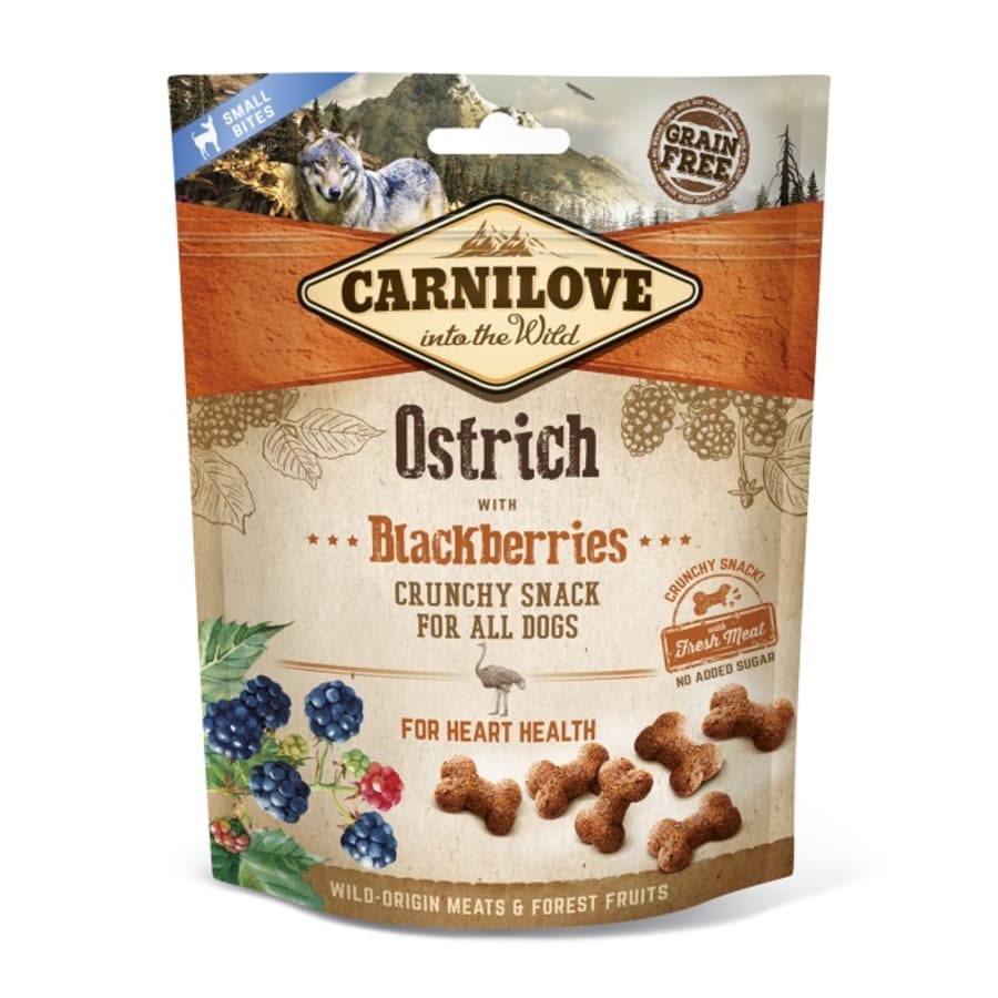 Carnilove Dog Crunchy Snack Ostrich with Blackberries 200 g