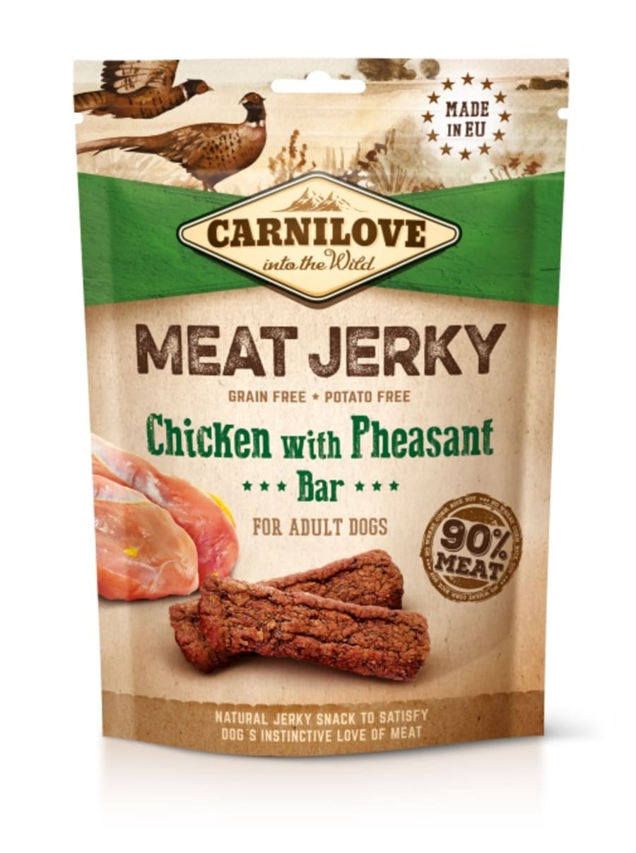 Carnilove Jerky Chicken with Pheasant Bar 100g