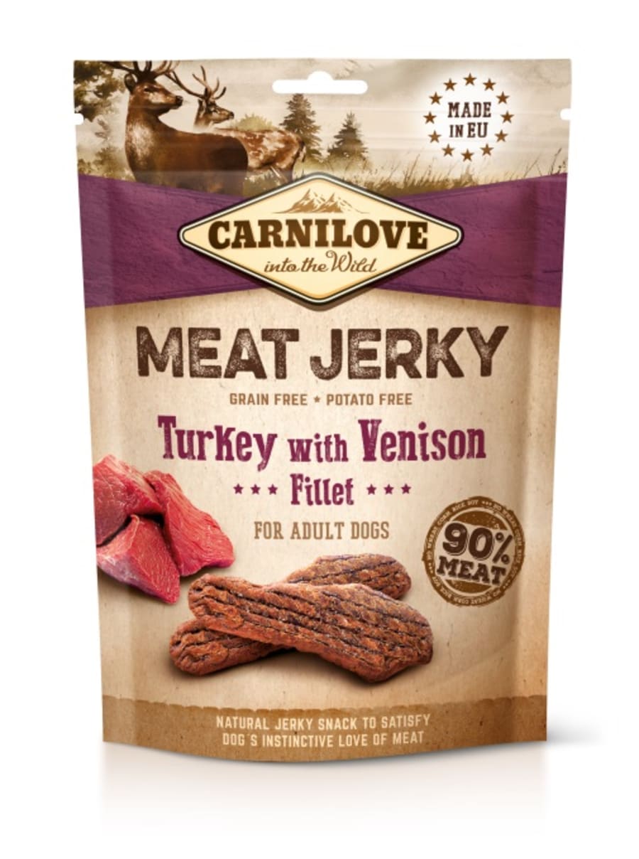 Carnilove Jerky Turkey with Venison Fillet 100g