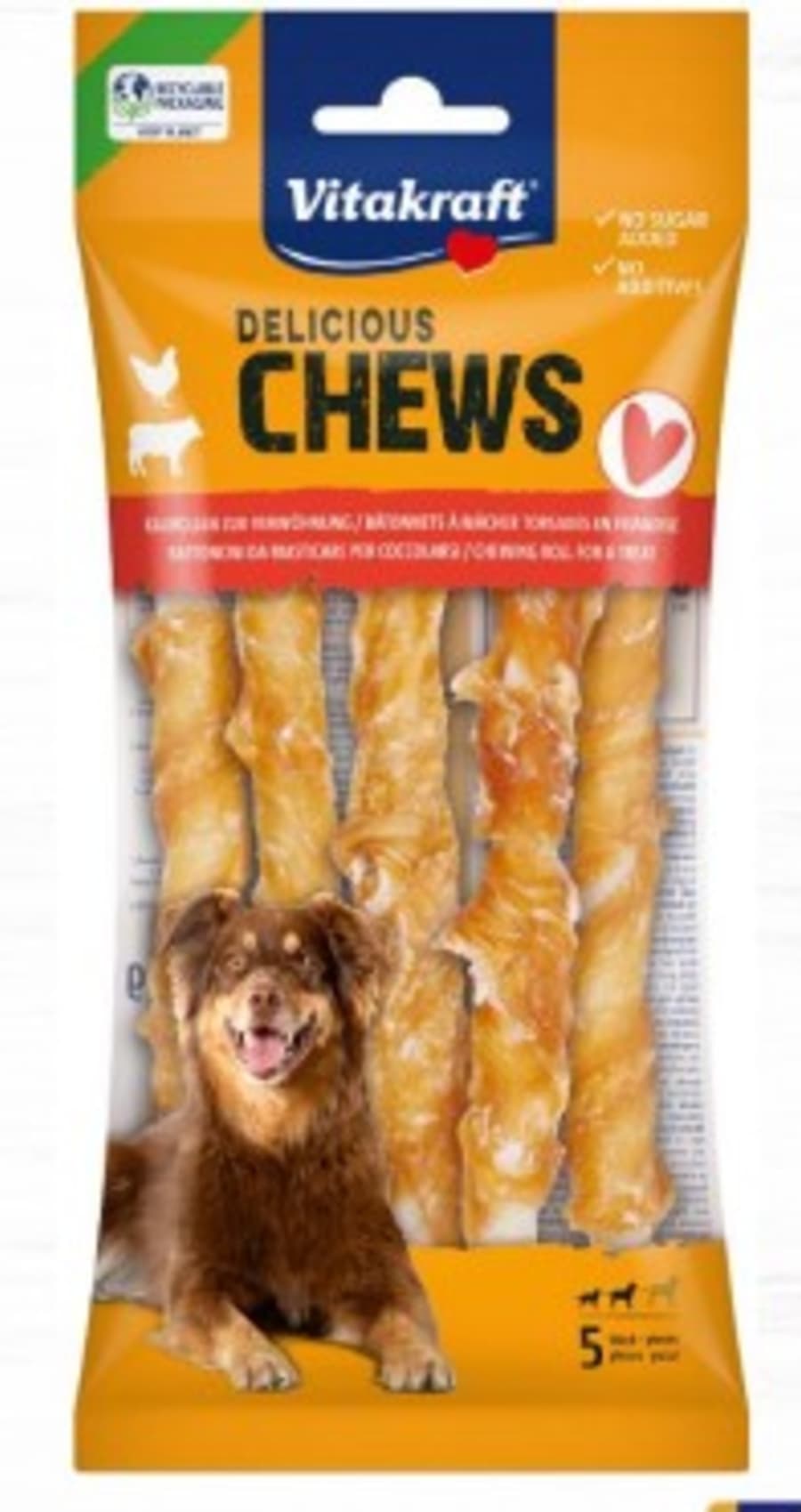 Chews Kjúkl. nagstangir 5 stk