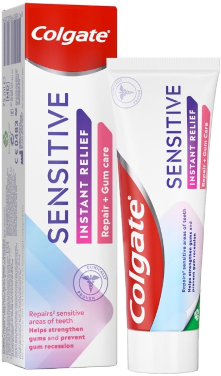 Colg. Sens. Instant Relief Repair and prevent + Gum Care 75m