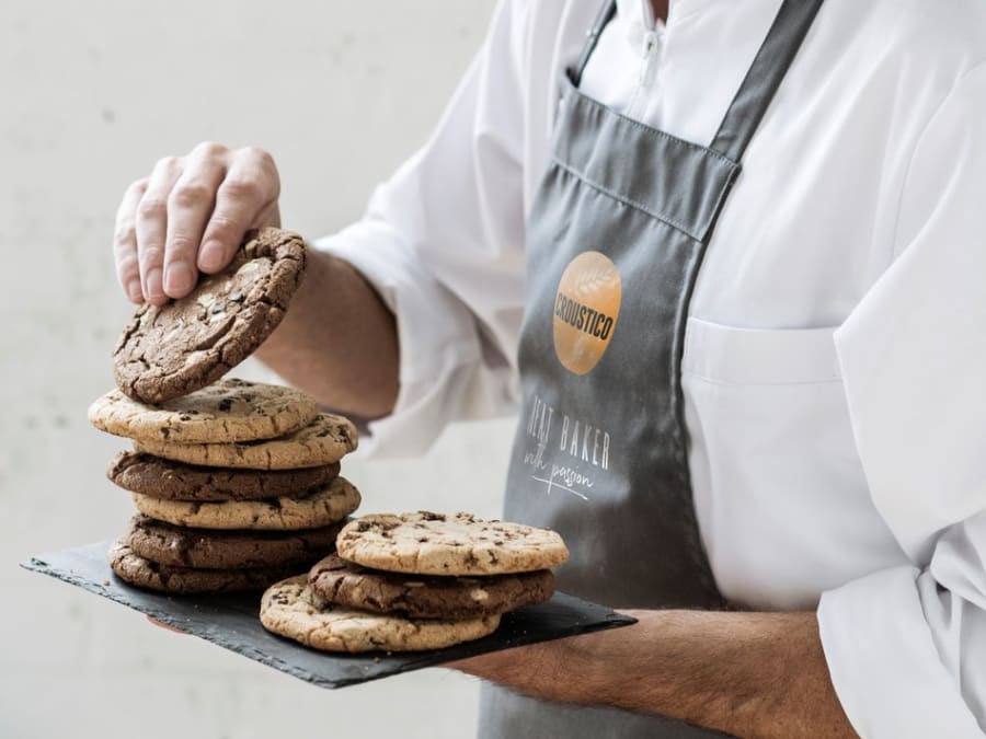 Cookies dökkar með súkkulaðibitum 40x80g