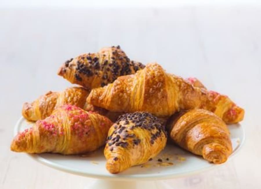 Croissant mini Hindberja / apríkósu / hnetu 90x40g