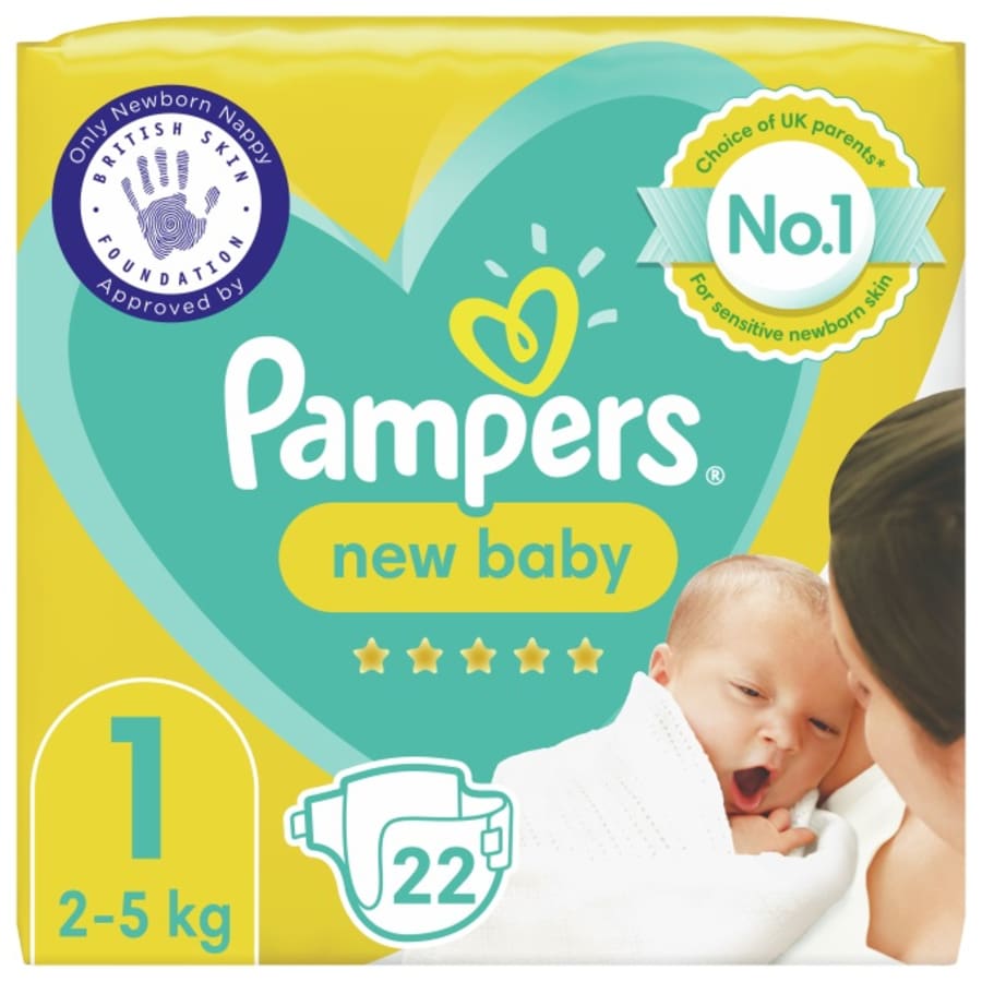 Pampers Premium Protection NB S1 CP 22stk 2-5kg