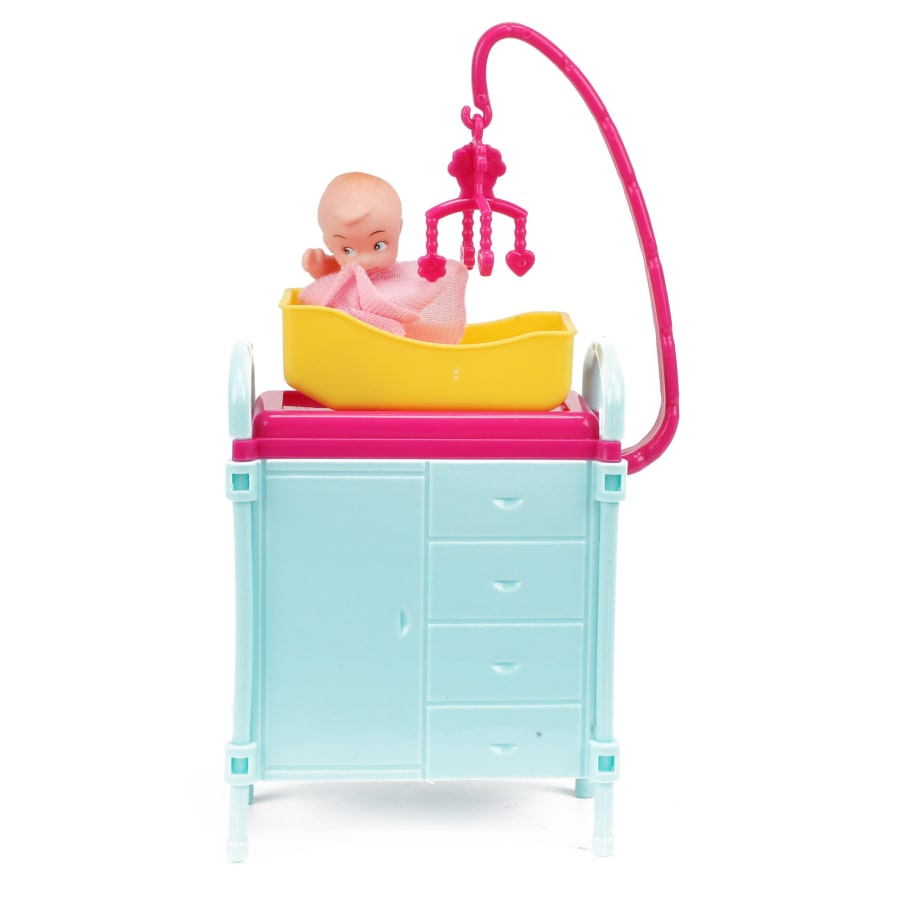 Dúkka Lauren – Barnalæknir m/barni 29cm.