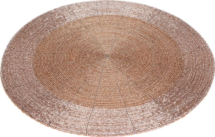 Diskamotta Ø: 35cm perlur champagne