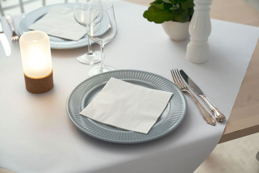 Duni CA serv. hvítar 40 cm