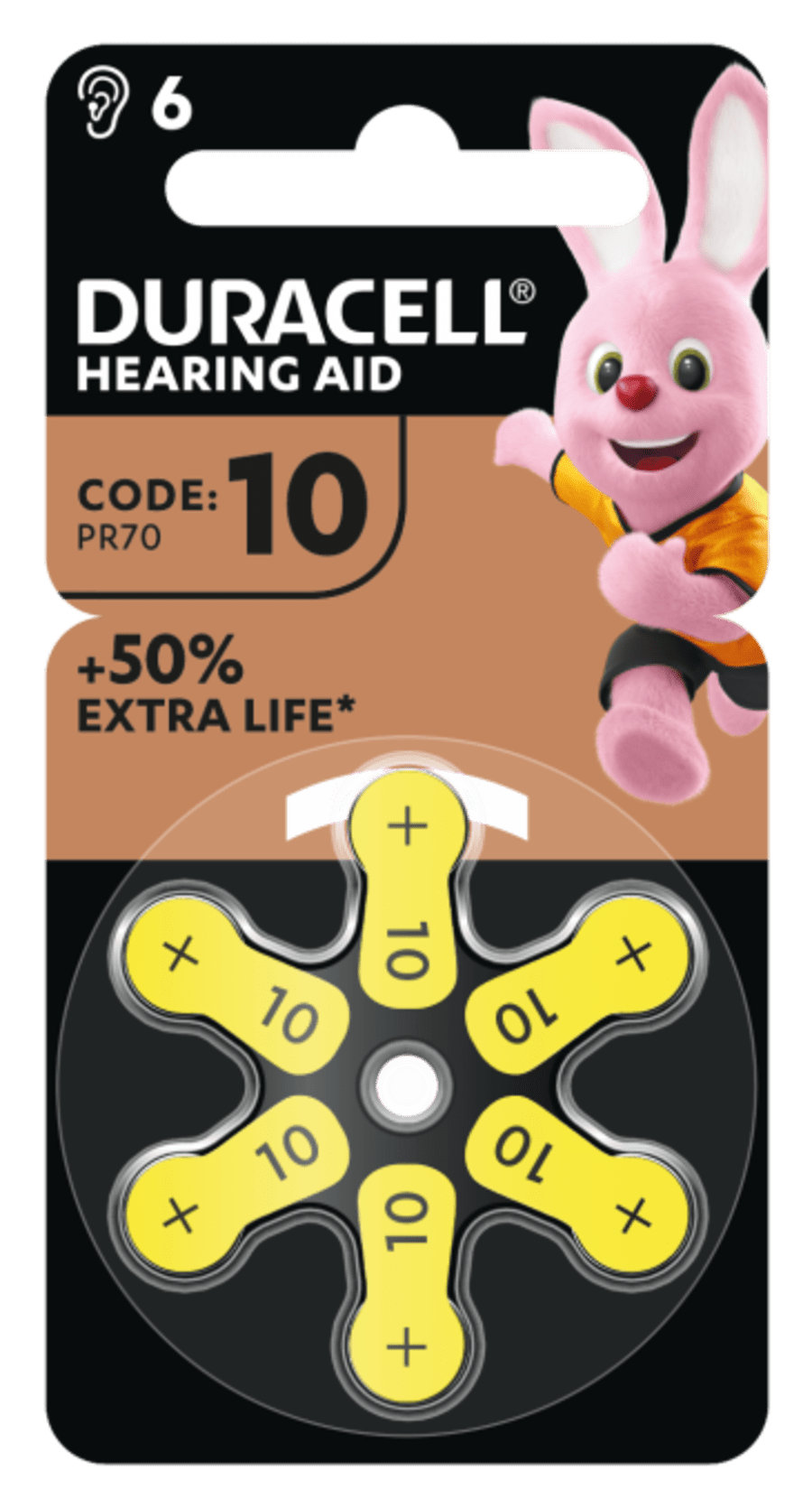 Duracell Rafhlöður Fyrir Heyrnartæki 10