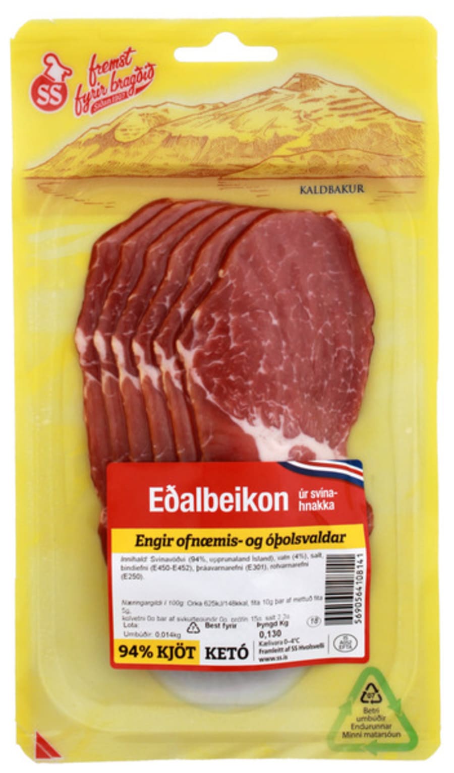 Eðalbeikon í sneiðum lt.